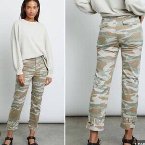 RAILS (Size 24) Adler Light Sage Camo Pants Exposed Button Fly NWT